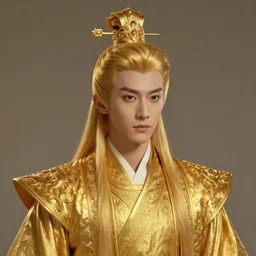 portrait from a golden prince, artstation