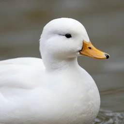 snowy duck, excessively detailed