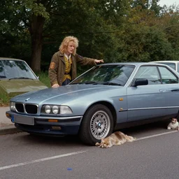 falkor from the neverending story, trying to parallel park his bmw