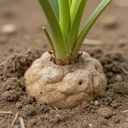 a ectodermal, sedimentary close up of a plant with dirt on the ground by joe mangrum, cgsociety contest winner, cobra, macro, photo, matte photo