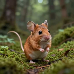 fluffal mouse middle of the forest f / 1. 8