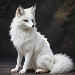 anthropomorphic white fox goddess sexy doggy position picture taken by marc adamus