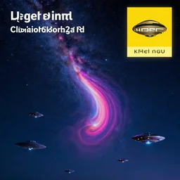 A meteor shower illuminating a dark night sky, UFOs are flying around in the atmosphere, highly detailed, digital photo, HDRI, by christopher bretz and kael ngu, vivid colors, high contrast, 8k resolution, intricate, photorealistic, smooth, psychedelic color scheme, concept art, award winning, behance contest winner