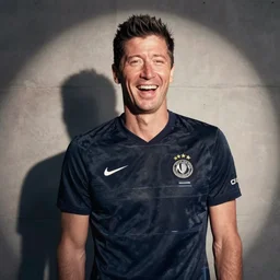 laughing robert lewandowski
