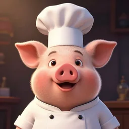 chef pig pixar movie poster