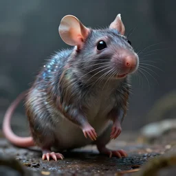 epic professional digital art of stunningly gorgeous futuristic alien rat, by leesha hannigan, iris van herpen, artstation, cgsociety, wlop, epic, much wow, much detail, gorgeous, detailed, masterpiece