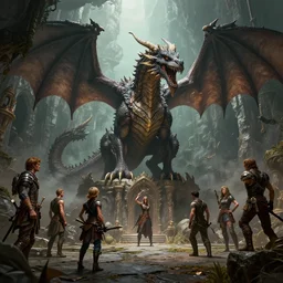 dragon's lair, concept art by Noah Bradley, Darek Zabrocki, Tyler edlin, Jordan Grimmer, Neil Blevins, James Paick, Natasha Tan, highly detailed, ultra detailed, ultra realistic, trending on artstation