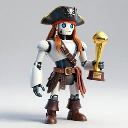 robot pirate Alma, award-winning photograph