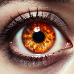 nuclear explosion in the eye