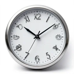 a clock of of diamond and leaves