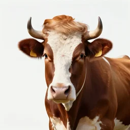cow with the head of donal trump