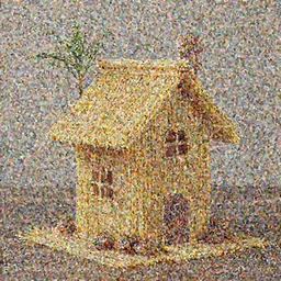 treehouse made of spaghetti and meatballs