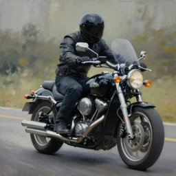 a oil painting of the ghost rider