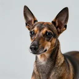 a two - headed dog, one head is a cat's head