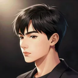 portrait of a chinese girl with short hair, men's haircut, dramatic lighting, illustration by greg rutkowski, yoji shinkawa, 4 k, digital art, concept art, trending on artstation