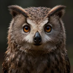 hyperrealistic mixed media image of owlbear, stunning 3 d render inspired art by xiang duan and thomas eakes and greg rutkowski, perfect facial symmetry, hyper realistic texture, realistic, highly detailed attributes and atmosphere, dim volumetric cinematic lighting, 8 k octane detailed render, post - processing, masterpiece,