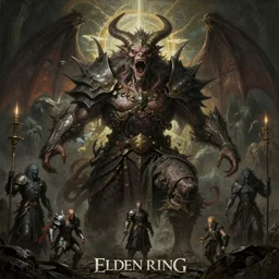 Elden Ring and Doom themed painting of screaming majestic demon king, intricate artwork by Artgerm, Johnatan Wayshak, Zdizslaw Beksinski, Darius Zawadzki, H.R. Giger, Takato Yamamoto, masterpiece, very coherent artwork, cinematic, high detail, octane render, unreal engine, 8k, High contrast, golden ratio, trending on cgsociety, ultra high quality model, production quality cinema model