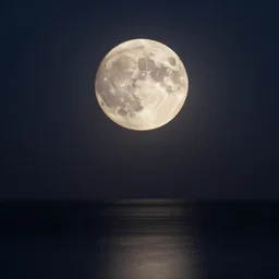 long exposure photo of full moon, 8 k, fine