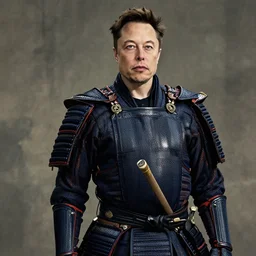 elon musk as a samurai, hd photo