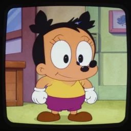 grainy nostalgic VHS footage of a cartoon from 2004. TVY7