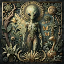hyper - detailed matte illustration of alien botany by tuco amalfi based on art forms in nature by zaha hasid, zdzisław beksinski and alphonse mucha