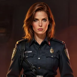 fallout 5, concept art brunette female enclave officer portrait, concept art, comicstyle, atmospheric lighting, painted, intricate, volumetric lighting, beautiful, rich deep colors masterpiece, sharp focus, ultra detailed by jack kirby, ignacio fernandez rios, thierry doizon