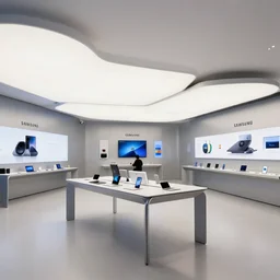 ((((2030s flagship retail interior Samsung Microsoft Apple)))) by Jean-Baptiste Monge