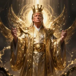 Donald Trump as the god-emperor of mankind, League of Legends amazing splashscreen artwork, splash art,natural light, elegant, intricate, fantasy, atmospheric lighting, by Greg rutkowski, league of legends splash art, hd wallpaper, ultra high details