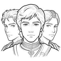 apollo face 3 / 4 close up coloring pages