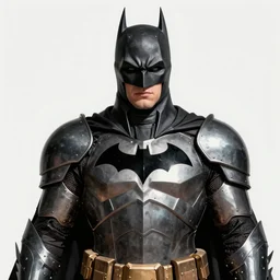 beautiful art portrait depicting batman in full plate armor, rpg portrait, art by artgerm and karol bak and mark brooksjohn william godward and anna dittman