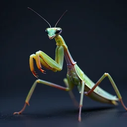a cyberpunk mantis, ultra realistic, studio shot, dramatic lighting, close up