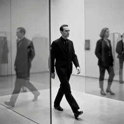 marcel duchamp walking through glass, photography by irving penn and saul leiter