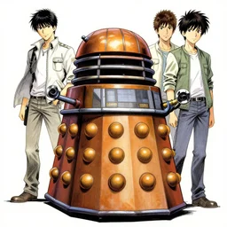 beautiful digital painting of dalek, by charlie bowater, ross tran, artgerm, and makoto shinkai, detailed, inked, western comic book art