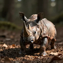 well - lit, depth of field photo of an invertebrate rhinoceros with antennae and compound eyes