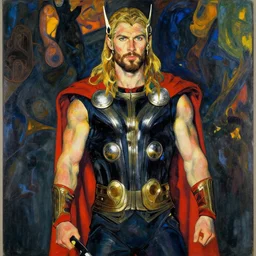 thor, art by egon schiele