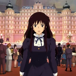 ( a ( ( ( ( film ) ) ) still of the grand budapest hotel ), finely detailed features, perfect art, gapmoe yandere grimdark, trending on pixiv fanbox!!!!!!!!, painted by greg rutkowski makoto shinkai takashi takeuchi!!!!!! 1 studio ghibli!!!!!!!!