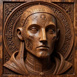 a medieval android priest. skin is made of intricately detailed woodcut plate. macro face portrait shot arcane ethereal spiritual holy medieval. charachter illustration 8 k 3 d concept art. by echo chernik, loish, machine. delusions, holosomnia. 2 0 2 2 award winning videogame charachter illustration. unreal engine render