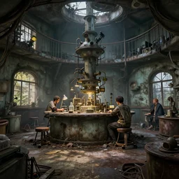 fallout 5, abandoned 6 0 s laboratory, atmospheric lighting, painted, intricate, volumetric lighting, beautiful, daytime, sunny weather, slight overcast, sharp focus, deep colours, ultra detailed, by leesha hannigan, ross tran, thierry doizon, kai carpenter, ignacio fernandez rios