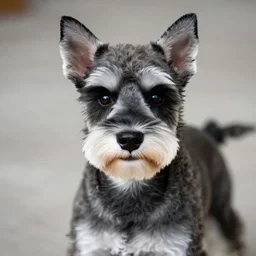 a feline schnauzer - cat - hybrid, animal photography