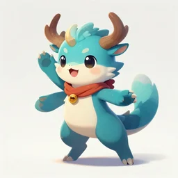 stylized cute creature pet fantasy character design, dynamic pose, stunning illustration trending on artstation
