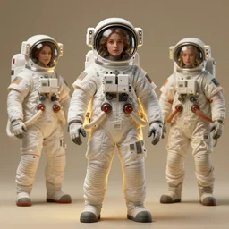 extremely detailed studio portrait cute woman space astronaut, full body, soft light, golden glow, diffuse lighting, fantasy, intricate, surrealism!!!!, highly detailed, lifelike, photorealistic, digital painting, artstation, illustration, concept art, smooth, sharp focus, by greg rutkowski, chris tulloch mccabe, valentina remenar and asher duran,
