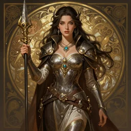 Morena Baccarin as a fantasy rogue, D&D, fantasy, intricate, elegant, highly detailed, digital painting, artstation, concept art, matte, sharp focus, illustration, art by Artgerm and Greg Rutkowski and Alphonse Mucha