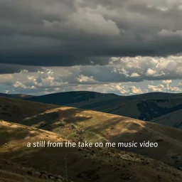 “ a still from the take on me music video ”