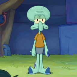 Squidward as a fortnite character