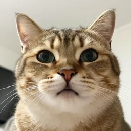 selfie of a funny cat