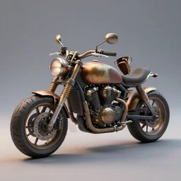 akira motorcycle 3 d model, steampunk, 3 d cg, digital art, soft light
