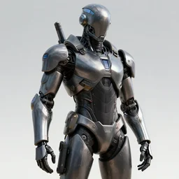 concept art cyber assassin robot armor tactical future era digital painting highly detailed render 4 k 8 k hd trending on artstation