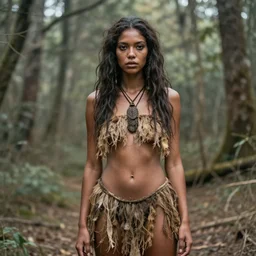 “ pretty primitive Neanderthal woman posing as a model”