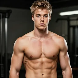 justin bieber as a bodybuilder