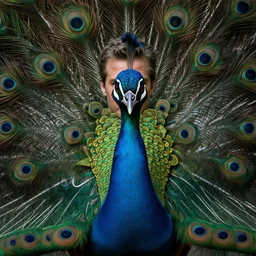 hyperrealistic dslr film still of jeff goldblum disguised as ( peacock ), stunning 8 k octane comprehensive 3 d render, inspired by istvan sandorfi & greg rutkowski & unreal engine, perfect symmetry, dim volumetric cinematic lighting, extremely hyper - detailed, incredibly real lifelike attributes & flesh texture, intricate, masterpiece, artstation, stunning